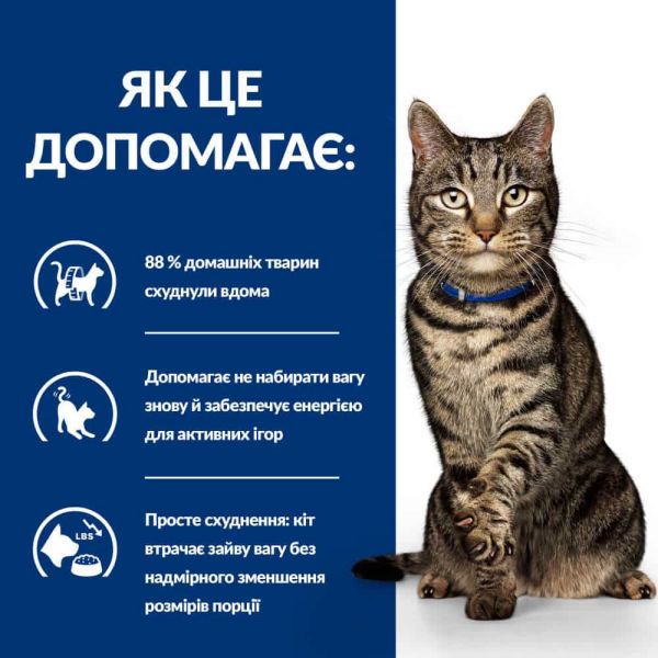 Сухой корм Hill's для кошек для контроля и снижения веса с курицей