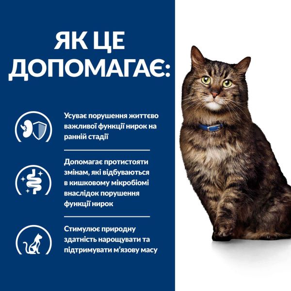 Сухой корм Hill's для кошек для поддержания функции почек на ранней стадии заболевания с курицей