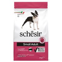 Сухой корм Schesir Италия Small Adult для собак малых пород со свининой и ветчиной