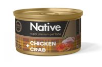 Влажный корм Native натуральный с курицей и крабом для кошек