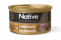 Влажный корм Native для кошек с курицей и морским окунем