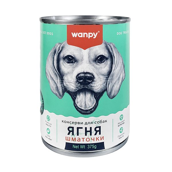 Вологий корм Wanpy Китай для собак з ягням
