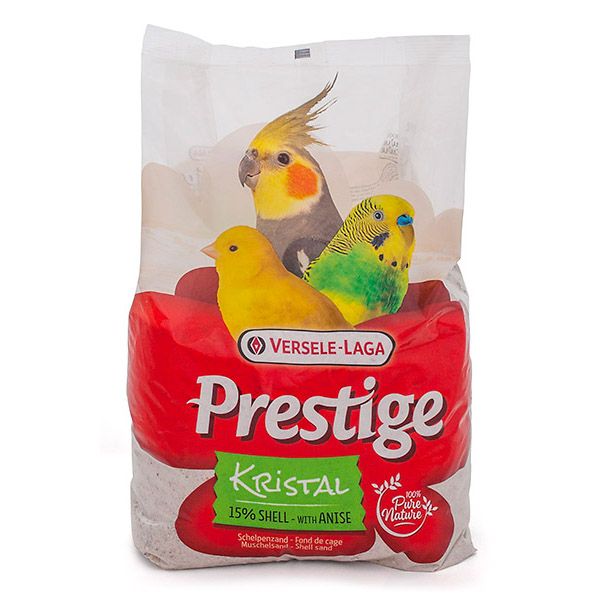 Versele-Laga Бельгия Prestige Kristal песок из морских ракушек для птиц