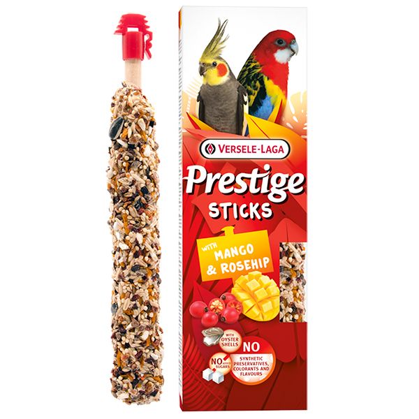 Ласощі Versele-Laga Бельгія Prestige Sticks Parrots Mango & Rosehip для великих і середніх папуг з манго та шипшиною
