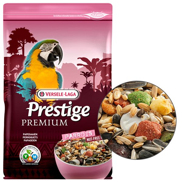 Корм Versele-Laga Бельгия Prestige Premium Parrots полнорационный для крупных попугаев