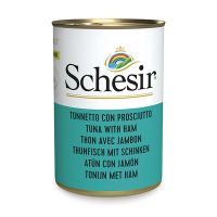 Влажный корм Schesir Италия для кошек со вкусом тунца и ветчиной