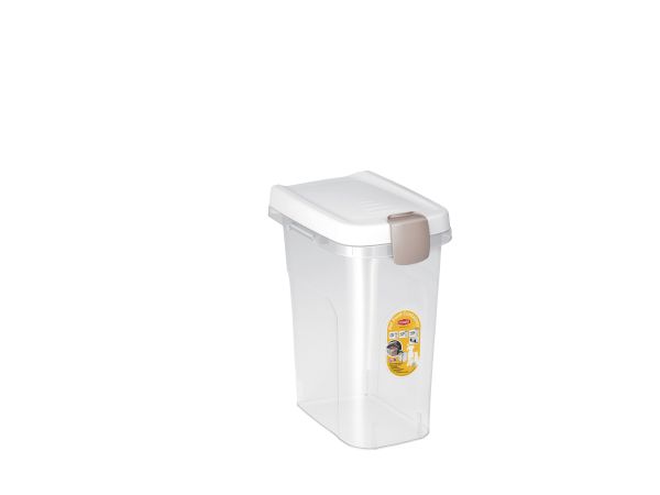 Stefanplast Італія Контейнер для корму білий прозорий