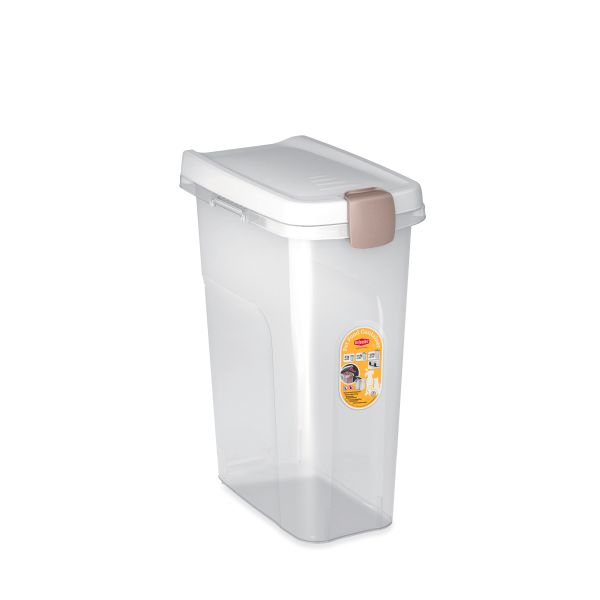 Stefanplast Италия Контейнер для корма белый прозрачный