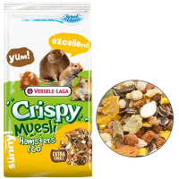 Корм Versele-Laga Бельгия Crispy Muesli Hamster зерновая смесь для хомяков, крыс, мышей и песчанок