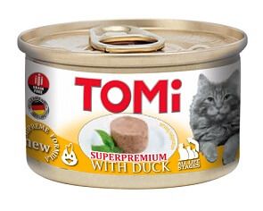 Влажный корм Tomi Германия для кошек с уткой