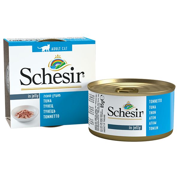 Вологий корм Schesir Італія для котів Тунець в желе