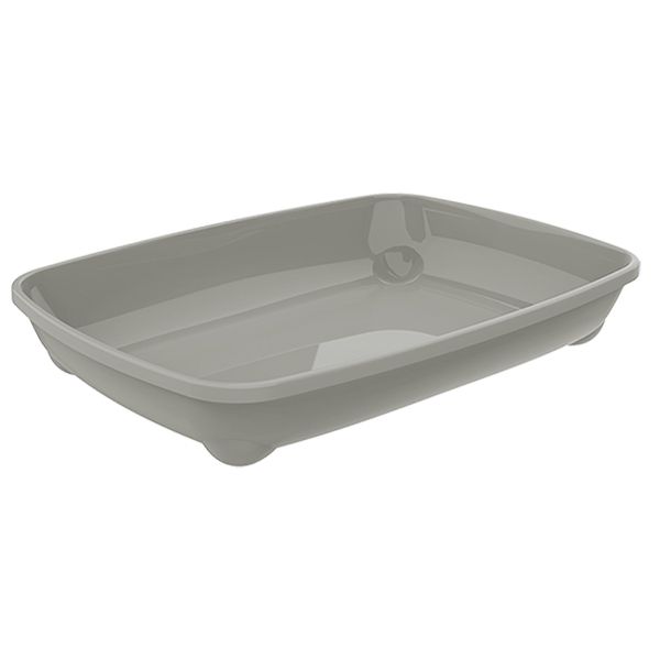 Moderna Бельгія Arist-O-Tray Small туалет з бортиком для котів, тепло-сірий