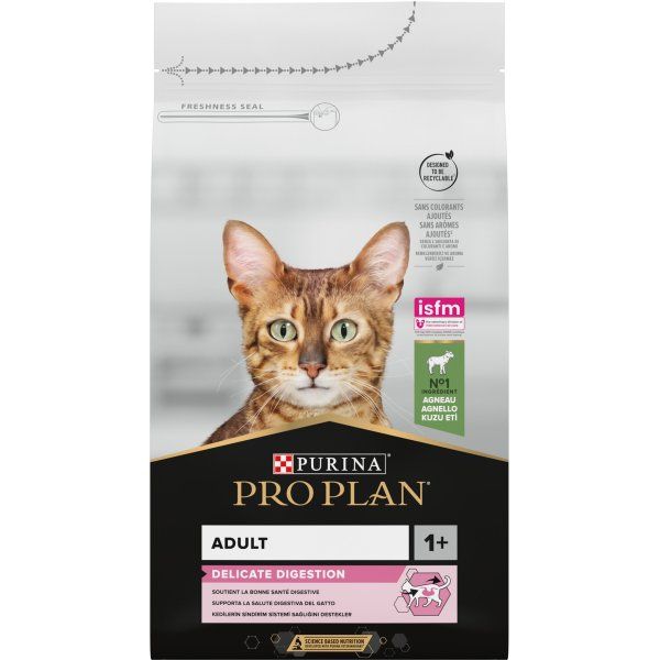 Сухий корм Pro Plan Purina Франція Delicate Digestion для котів з чутливим травленням з ягням