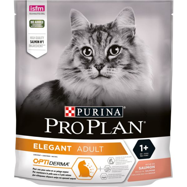 Сухой корм Pro Plan Purina Франция Elegant корм для кошек со вкусом лосося