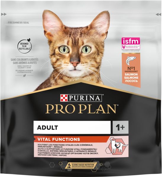 Сухой корм Pro Plan Purina Франция Adult для кошек с лососем