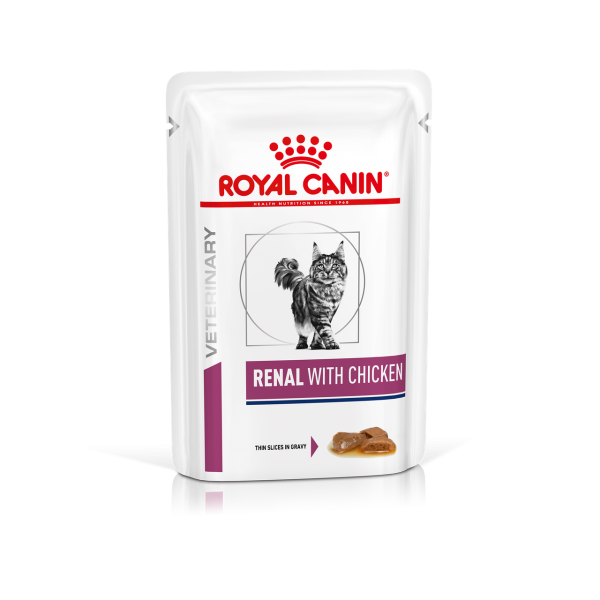 Влажный корм Royal Canin Польша для кошек при почечной недостаточности с курицей
