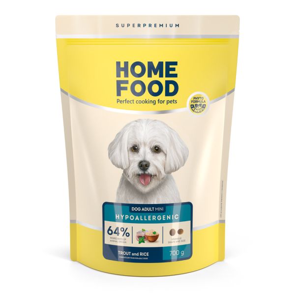 Сухий корм Home Food Україна гіпоалергенний для собак малих порід з фореллю та рисом