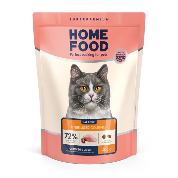 Сухой корм Home Food Украина для прихотливых кошек с курицей и печенью