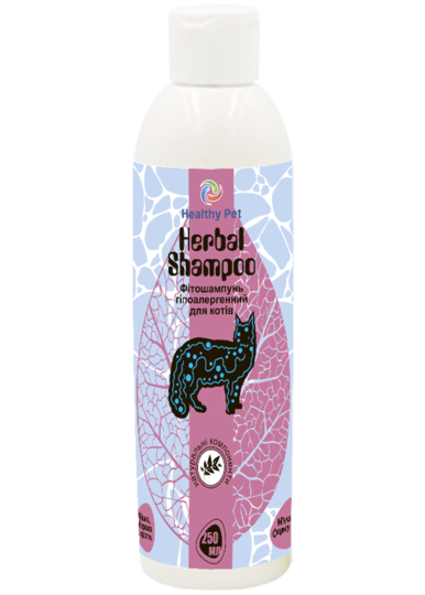 Herbal Shampoo Healthy Pet Україна Фітошампунь гіпоалергенний для котів,
