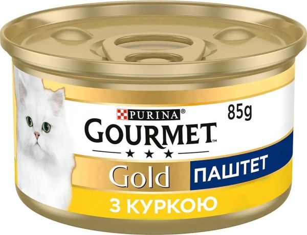 Вологий корм Gourmet Угорщина для котів паштет з куркою