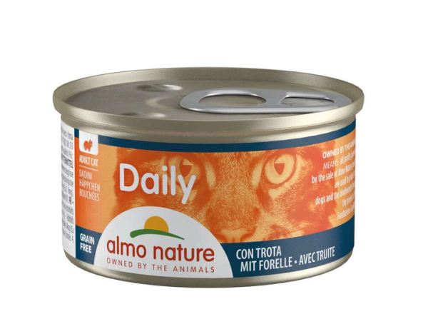 Влажный корм Almo Nature Италия Daily Cat для кошек со вкусом форелли