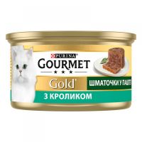 Влажный корм Gourmet Венгрия для кошек кусочки в паштете с кроликом