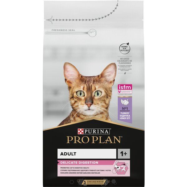 Сухий корм Pro Plan Purina Франція Delicate Digestion для котів з чутливим травленням з індичкою