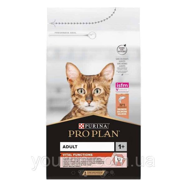 Сухой корм Pro Plan Purina Франция Adult для кошек с лососем