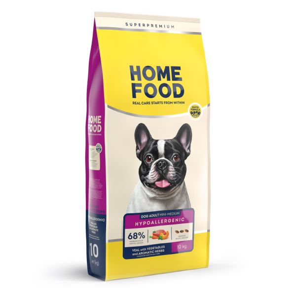 Сухой корм Home Food Украина гипоаллергенен для собак малых и средних пород с телятиной и овощами