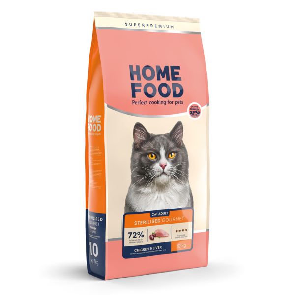 Сухой корм Home Food Украина для прихотливых кошек с курицей и печенью