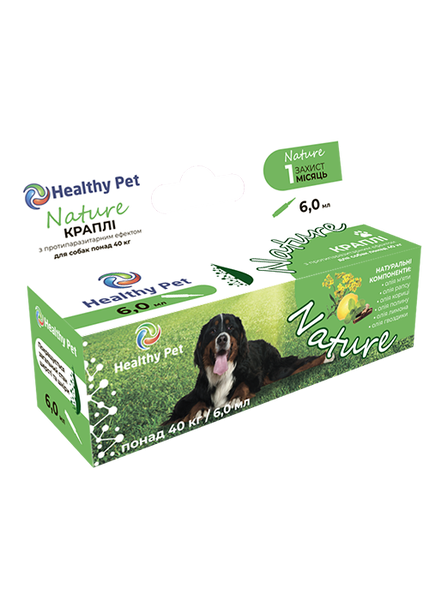 Капли Nature Healthy Pet Украина для собак больше 40 кг, 1 ампула,