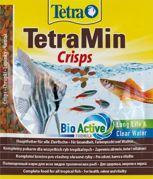 Tetra Германия Корм для аквариумных рыб Min Crisps в виде чипсов