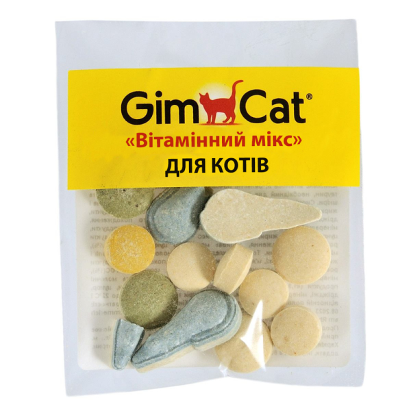 GimCat Німеччина Вітаміни "Вітамінний мікс" - таблетки вітамінізовані для котів