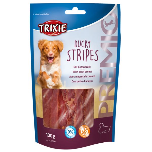 Ласощі Trixie Німеччина для собак "PREMIO Ducky Stripes" качка
