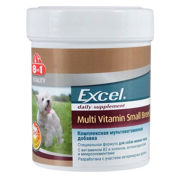 Excel Германия Витамины 8in1 Multi Vitamin Small Breed для собак мелких пород мультивитамин, 70 шт