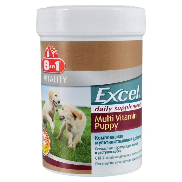 Excel Германия Витамины 8in1 Multi Vitamin Puppy для щенков и молодых собак для здорового развития, 100 шт