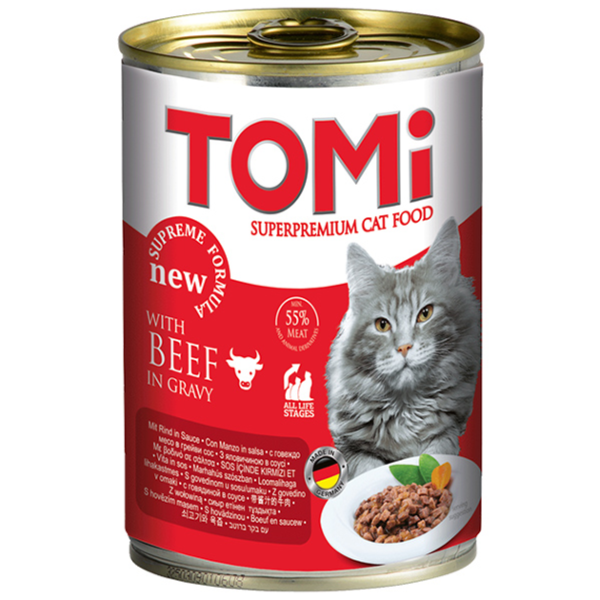 Влажный корм Tomi Германия для кошек с говядиной