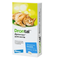 Противоразитарные таблетки Drontal Plus Bayer Германия для лечения и профилактики глистов для кошек