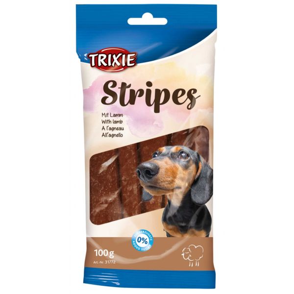 Ласощі Trixie Німеччина для собак Страйпс з ягням