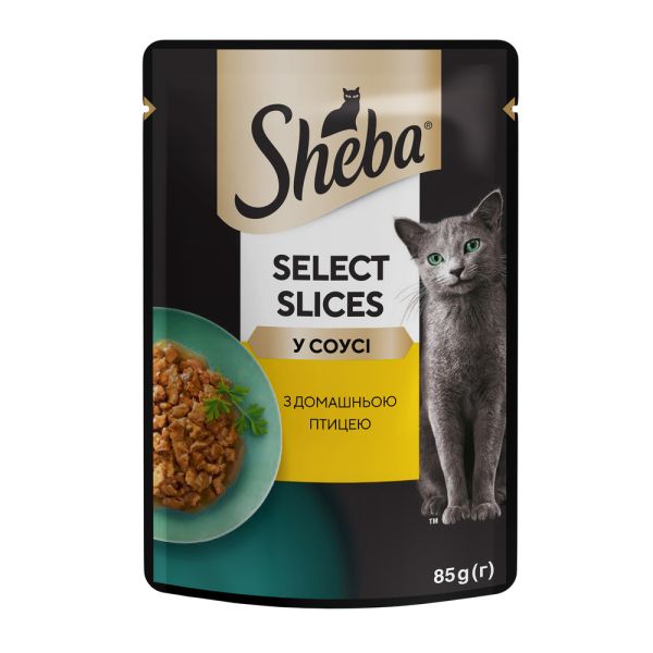 Вологий корм Sheba Литва для котів з домашньою птицею
