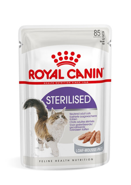 Вологий корм Royal Canin Польща Sterilised паштет для стерилізованих котів