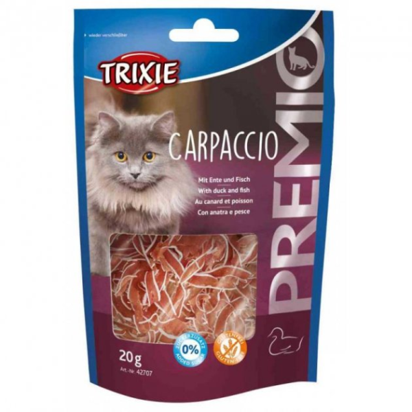 Ласощі Trixie Німеччина для котів Premio Carpaccio з качкою та рибою
