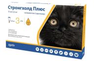 Краплі Stronghold Plus США проти бліх, кліщів та гельмінтів для котів вагою до 2,5 кг