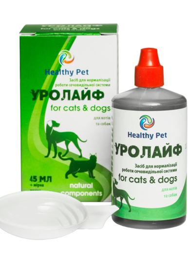 Healthy Pet Україна "Уролайф" суспензія для сечовидільної системи котам та собакам + мірна ложка