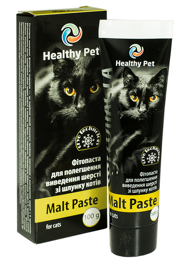 Healthy Pet Украина "Фитопаста" паста для вывода шерсти у кошек, шприц, 10 мы