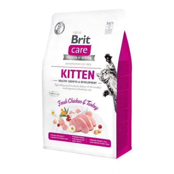 Сухой корм Care Brit Grain Free Kitten для котят с курицей и индейкой