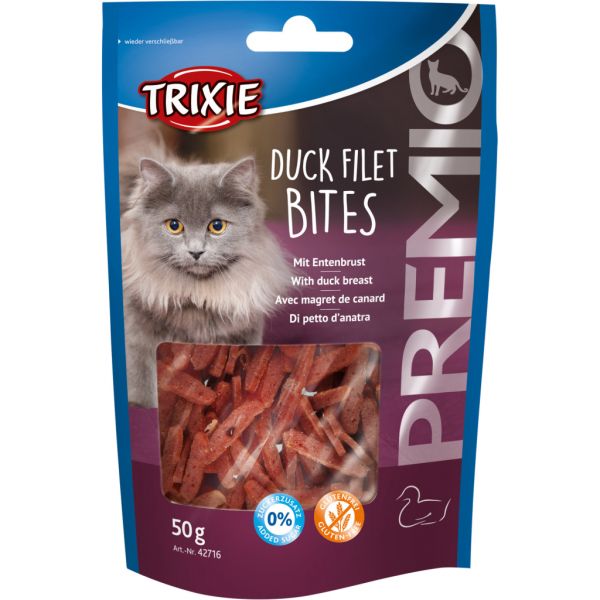 Лакомство Trixie Германия для кошек Премио Duck Filet Bites филе утки сушеное