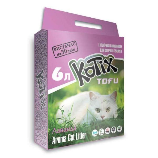 Наповнювач для лотків Тофу Kotix Україна Лаванда