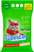 Наполнитель для лотков Деревянный SuperCat Украина стандарт (синий)