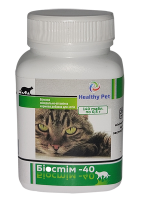Биостим 40 Healthy Pet Украина Белковая минерально-витаминная кормовая добавка для кошек, 140 таблеток по 0,5 г,